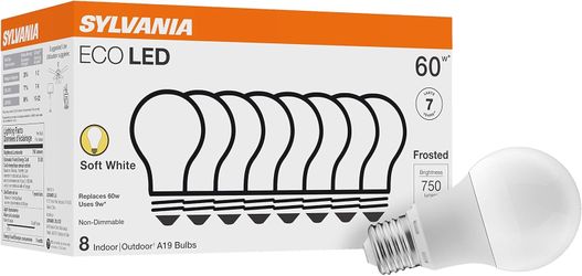 SYLVANIA ECO LED Light Bulb, A19 60W 