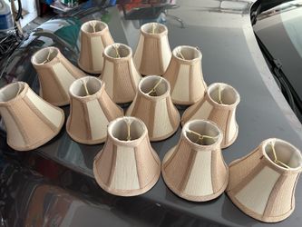 Lot of 12 mini lamp shade covers