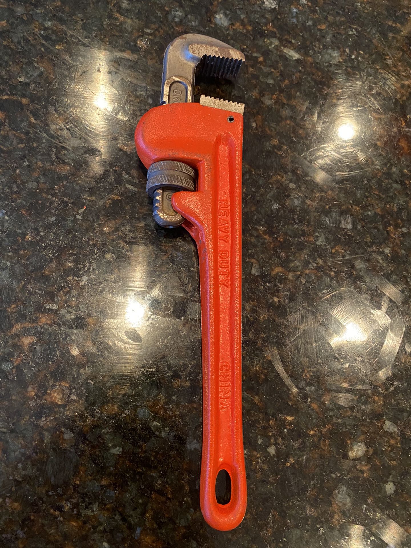 OHIO FORGE 10” HEAVY DUTY PIPE WRENCH