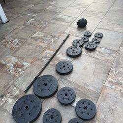 Set Of Weights, Good Condition. Outdoor And  Indoor, 