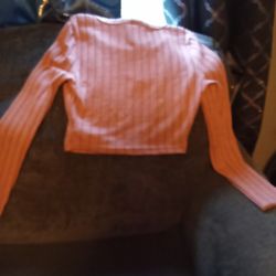 Cute New Still Has Tags.Womans Crop Small Long Sleeve Shirt.