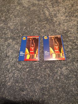Fleer '91-'92 Rockets Carl Herrera Forward cards