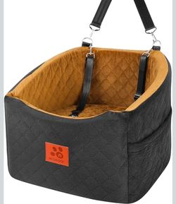 Dog Car Seat for Small Medium Dogs, Memory Foam Booster Car Seat for Dogs