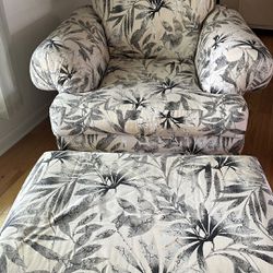 Chair and ottoman  For Sale 