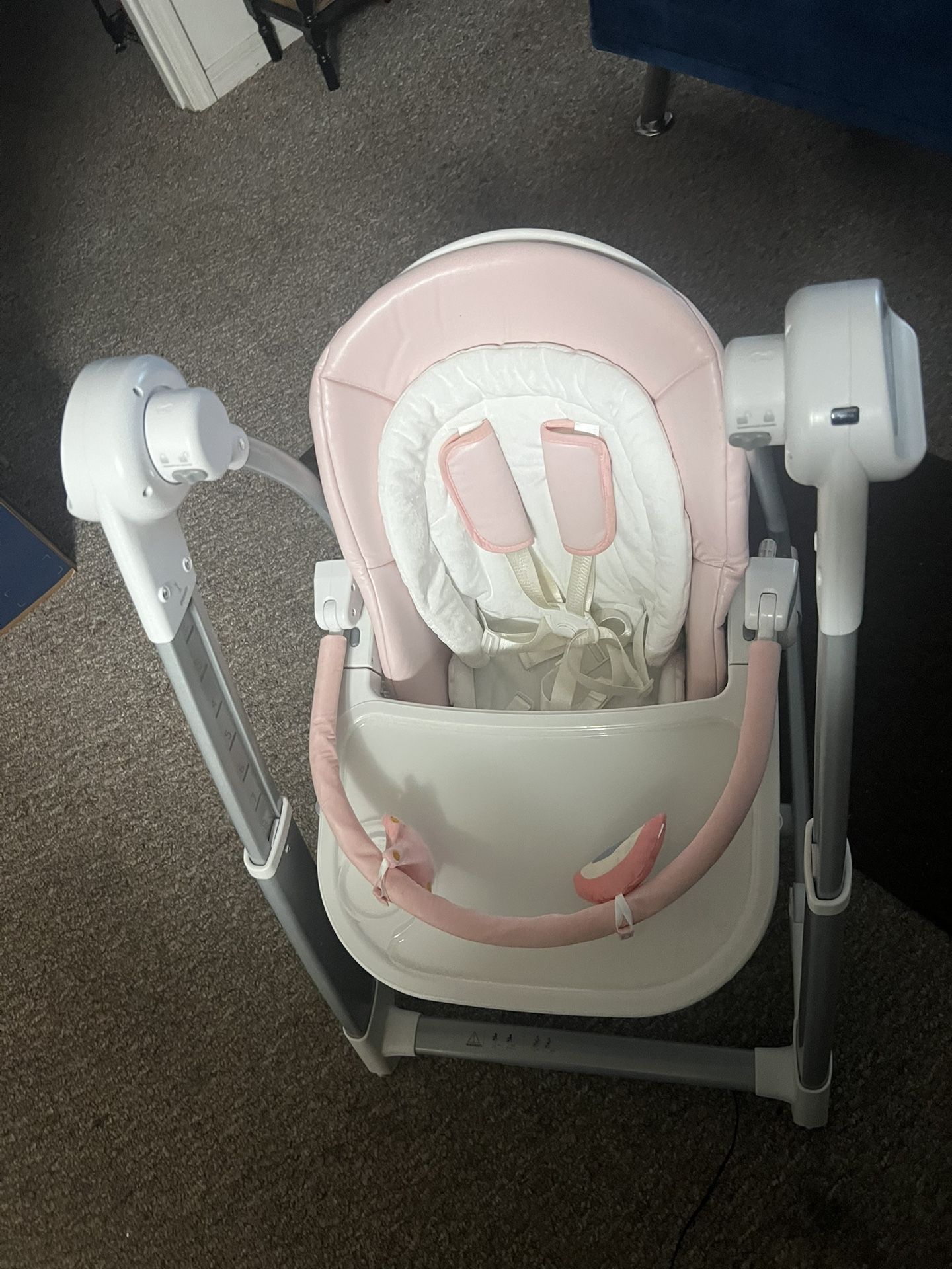 INFANS 3 in 1 Baby High Chair, Electric Baby Swing, Infant Dining Booster Seat with Remote Control M