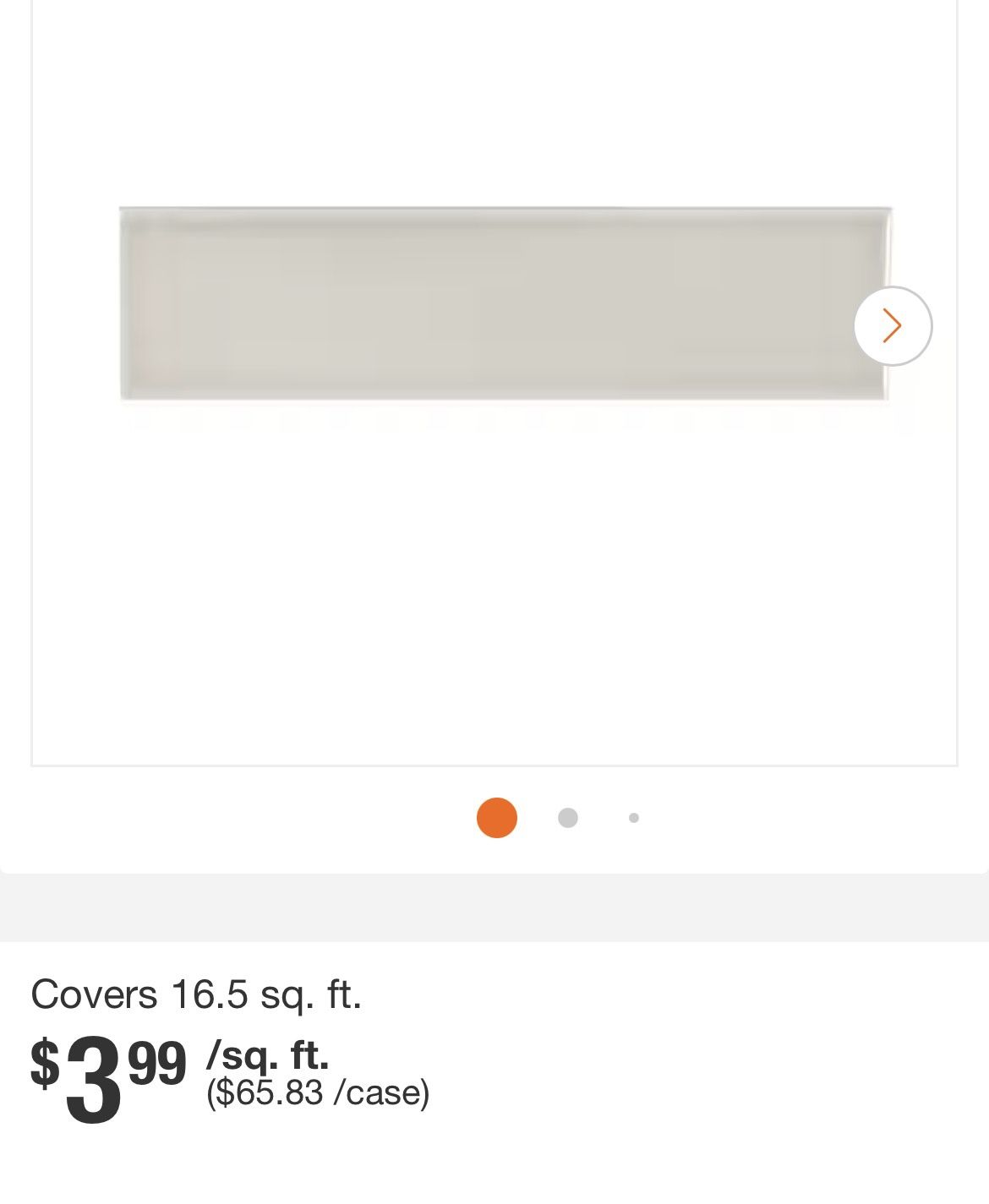 Jeffrey Court Grey 3 In X 12 In Wall Tile.