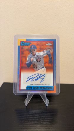 Pete Crow-Armstrong Topps Chrome Auto 10/25