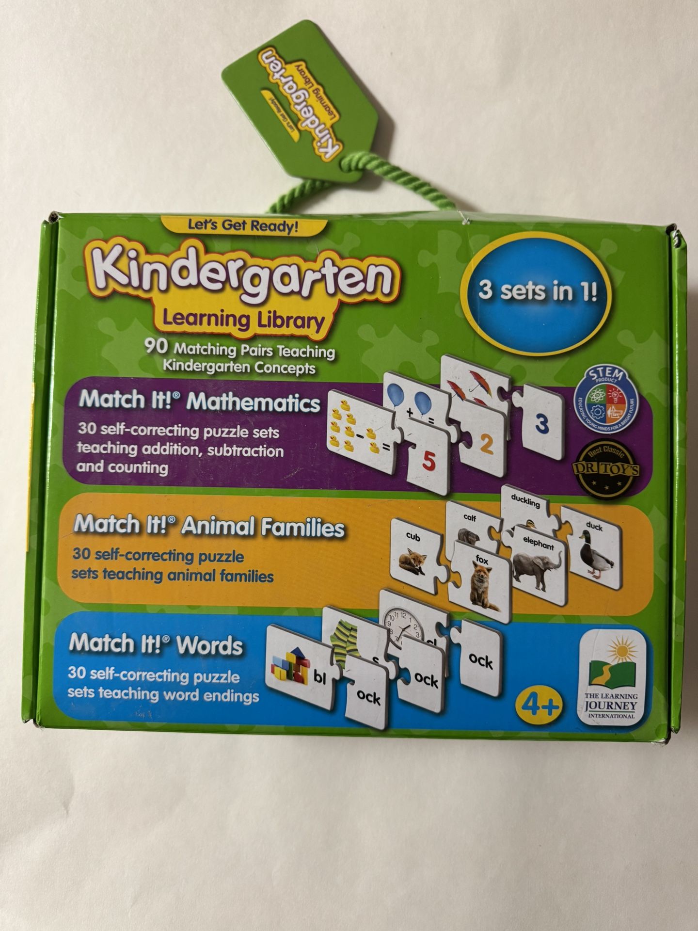 KINDERGARTEN LEARNING LIBRARY. 4+. PRELOVED BUT GREAT CONDITION.