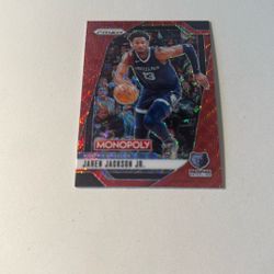 Jaren Jackson JR  Basketball Monopoly Card
