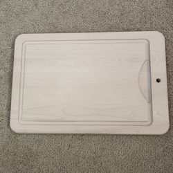 Cutting Board 18 X 12 X 1" Wood With Fluid Groove Around 