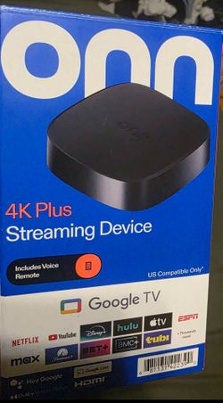 Onn 4K Plus Streaming Device – Google TV, Dolby Vision & Wi-Fi 6