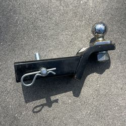 CURT 45056 Trailer Hitch Mount with 2-Inch Ball & Pin, Fits 2-In Receiver, 7,500 lbs, 4-Inch Drop