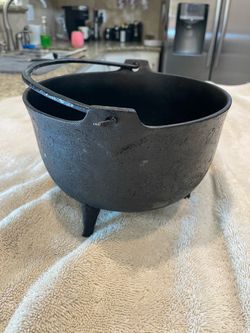 Antique Cast Iron Cauldron Kettle