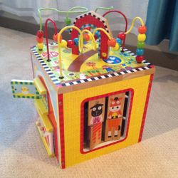 Wooden Activity Cube