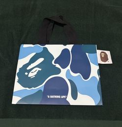 Bape A Bathing Ape Shopping Bag Blue Camo
