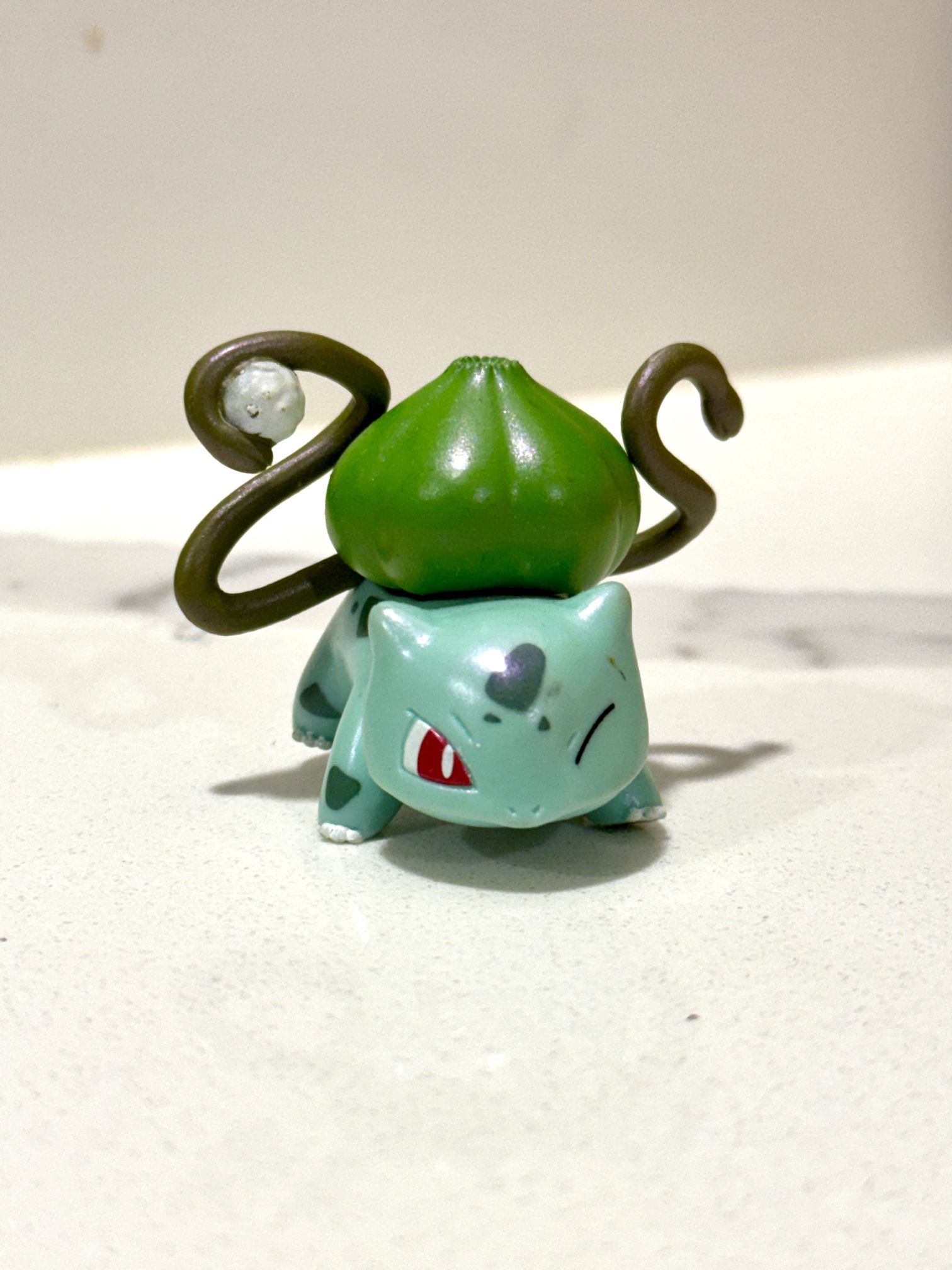 **Pokémon Bulbasaur Vinyl Figure Loose Figure – Mint Paint / “S7” Marking