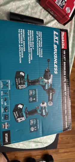 🔥 COMBO MAKITA LXT BRUSHLESS 18V NUEVO 🔥  💥 Kit profesional Makita XT288T ✅ Hammer Drill + Impact Driver ✅ 2 baterías 5.0Ah ✅ Cargador rápido ✅ Bol