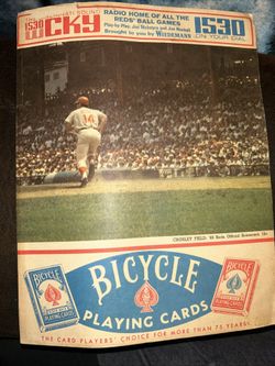 2 1968 Cincinnati Reds Scorecards 