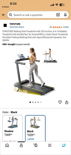 Toputure treadmill