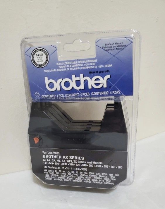 Brother 1030 Correctable Ribbon for Daisy Wheel Typewriter (4 pack) 12502531593
