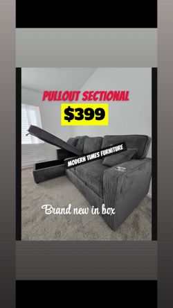 Pullout sectional/ brand new in box