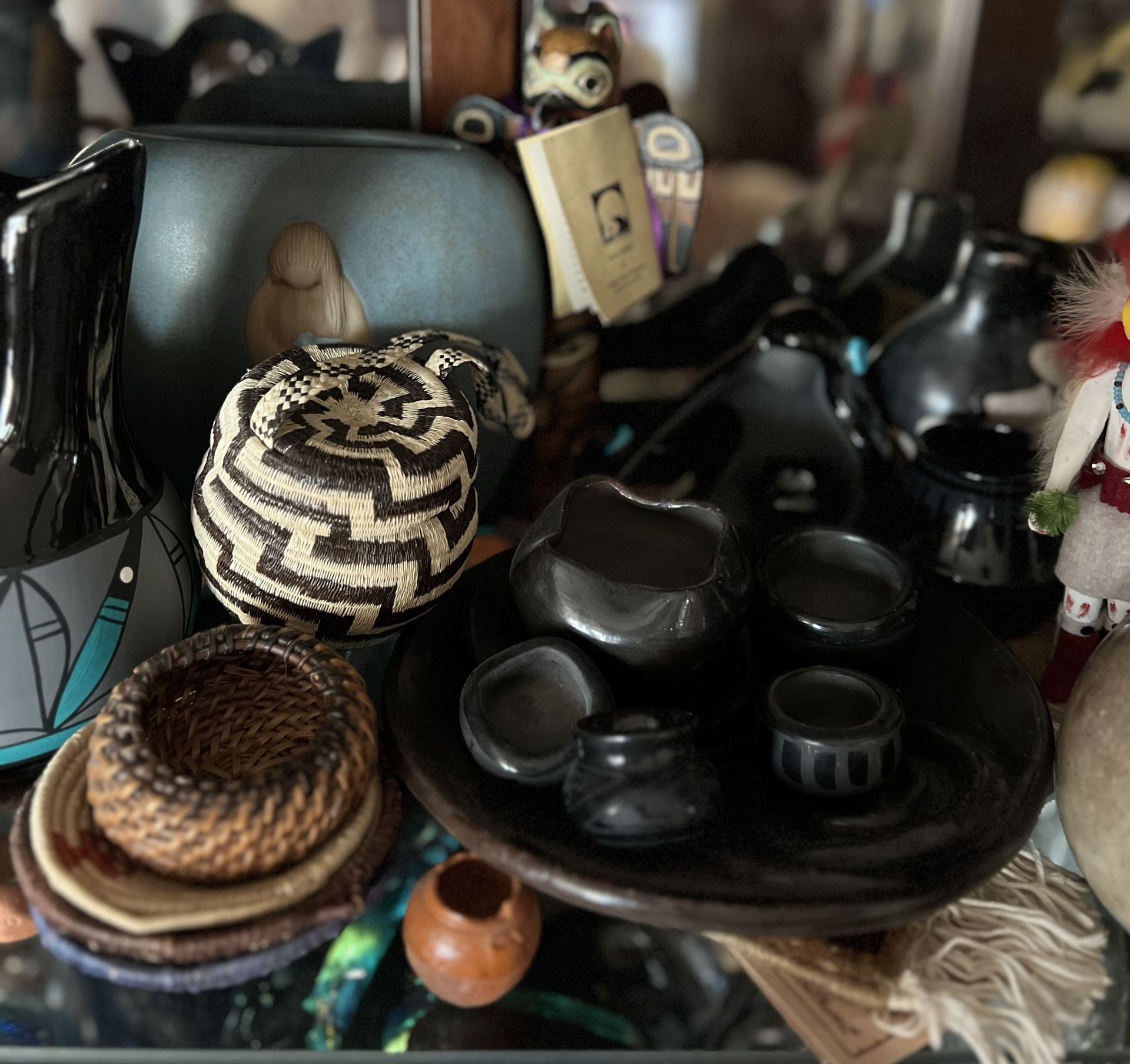 Pottery, Figurines, And Baskets