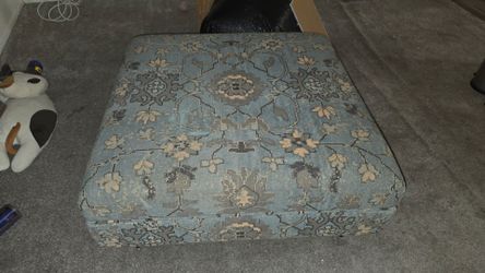 Large Fabric Square Ottoman