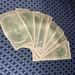 2 Dollar Bills For Sale (Read Description)