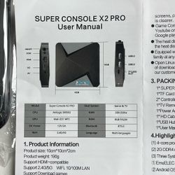 Super Console X2 Pro User Manual