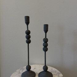 West Elm Pillar Candle Holders 
