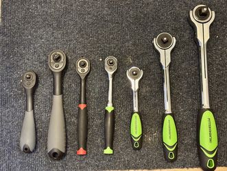 PITTSBURGH Hand Ratchet Lot Of 7 Tools
