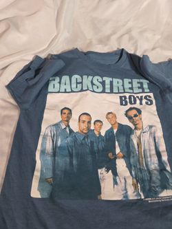 Y2K Backstreet Boys Blue Small tshirt