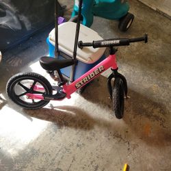Pink Stryder Balance Bike New