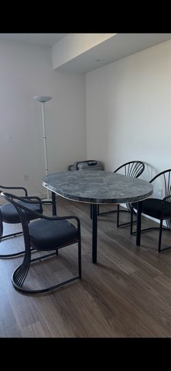 Dining table four chairs