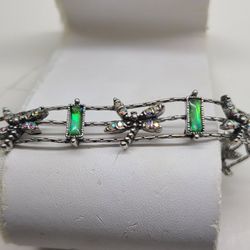 RARE GENUINE GREEN ABALONE DRAGONFLY 