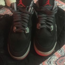Jordan 4 Bred 2019 Size10 No Box for Sale in San Diego CA