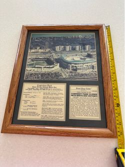 Chicago White Sox Original Comiskey Park Framed 1990 Closing Day Commemorative Print