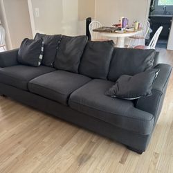 Grey sofa couch