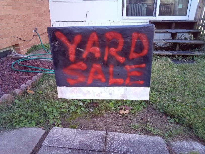 Yard Sale Sign - Can Be Personalized 