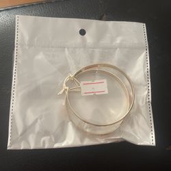 Gold Dip Hoop Earrings 