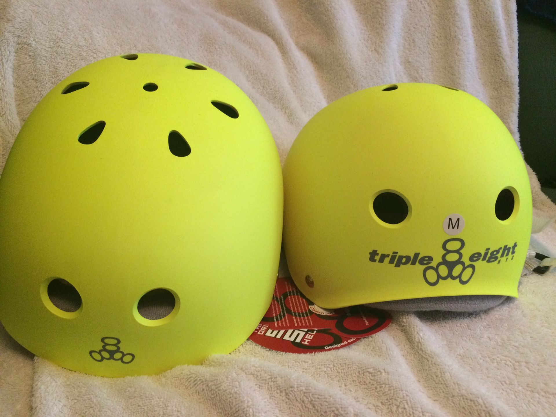 2 New Triple 8 Long Boarding /Skateboarding Helmet