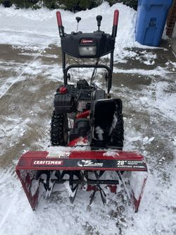 Craftsman 28” electric start snow blower 9 HP