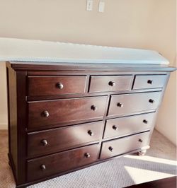 Ashley Furniture 9-Drawer Dresser – Dark Brown
