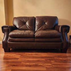 2 Seater Real Leather Couch.  