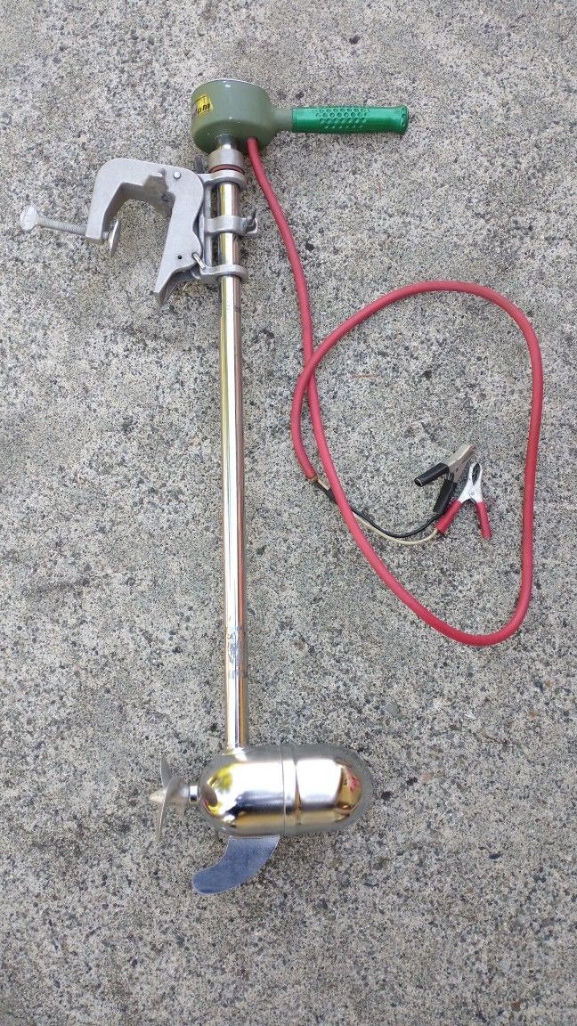 Vintage Chrome Phantom Pflueger M-10 Boat Trolling Motor 6v / 12 Volt M10