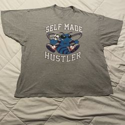 PRINTED SHORT SLEEVE TEE'S  "SELF MADE" HORNET HUSTLER FRONT AND BACK # 23 NEW!