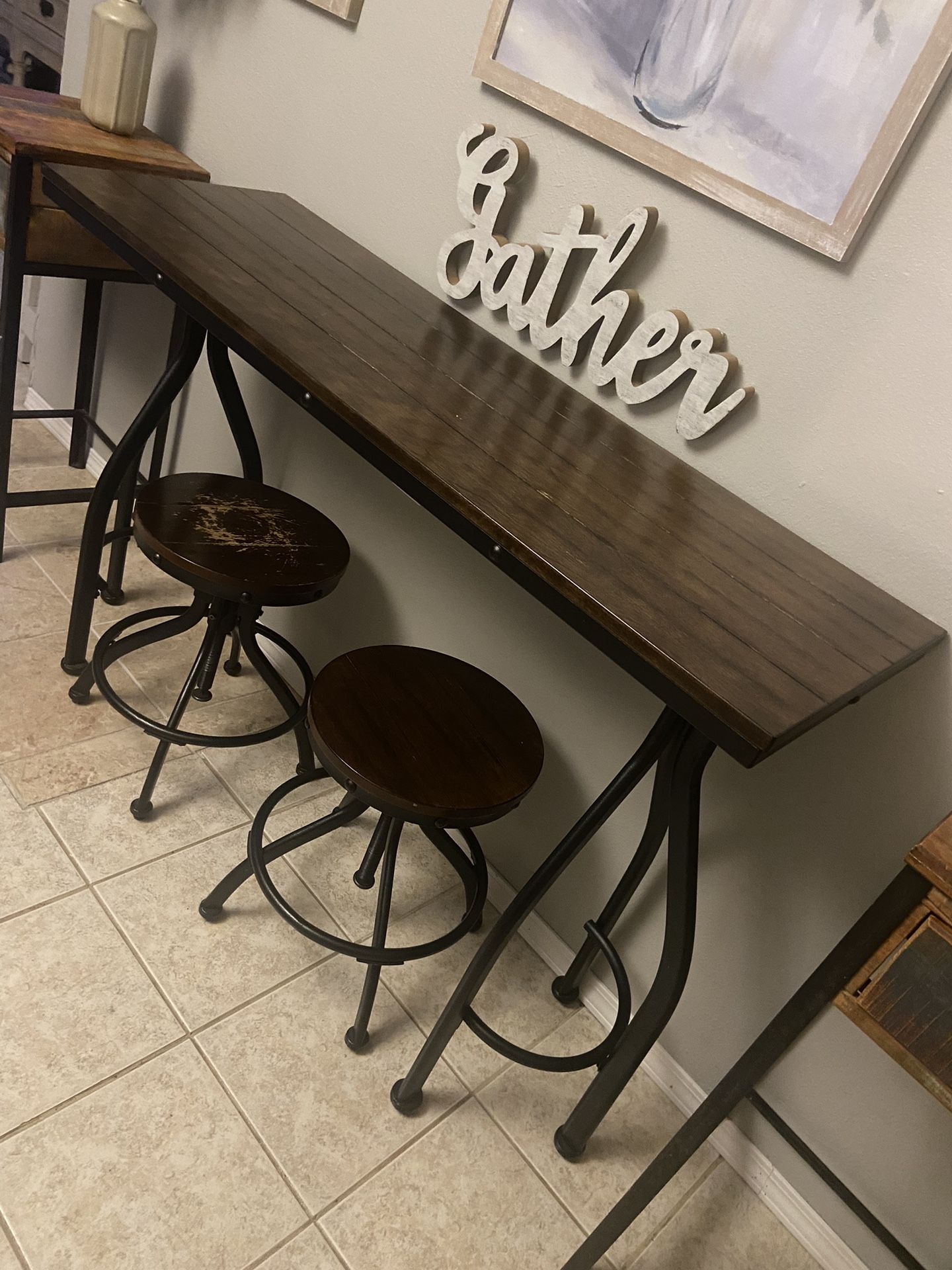 Table And Stools