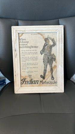 1918 Indian Motorcycles Advertisement