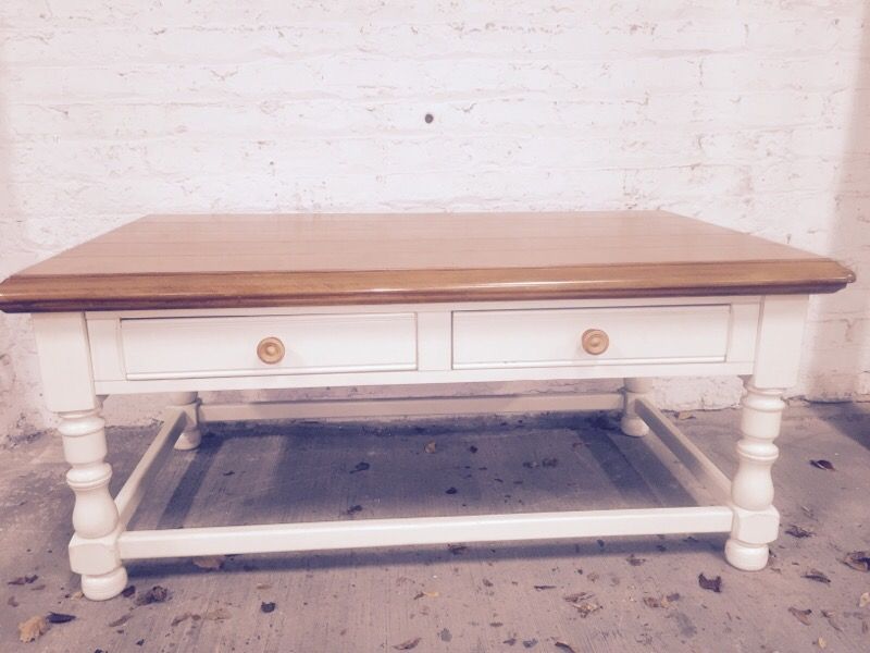 Solid wood coffee table