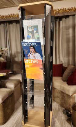 Spinning, Rotating Card Display, Magazine Rack